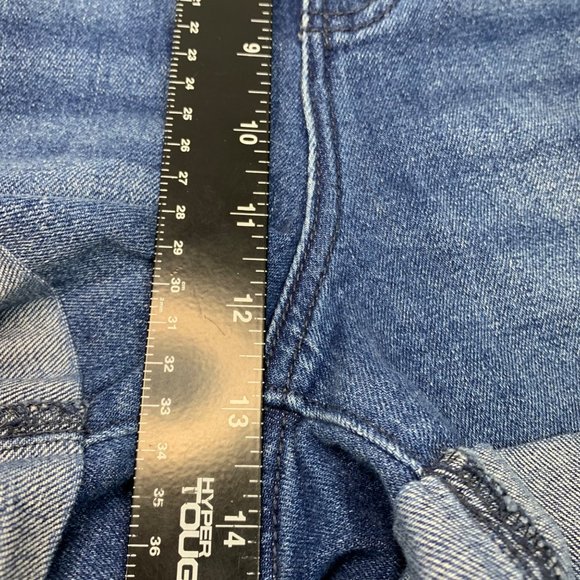 Old Navy WOW Jean Shorts Plus Sz 24 Blue Mid Rise Cuffed Denim Stretch Shortie - Picture 8 of 10